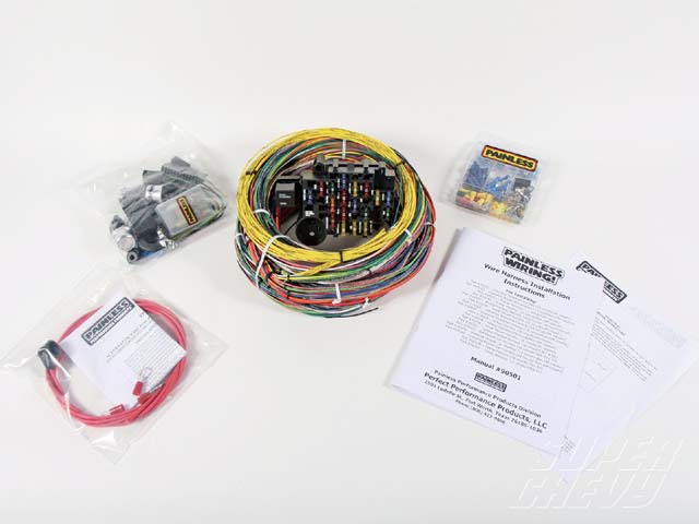 1957 chevy wiring harness super chevy magazine 57 Bel Air Antenna 1957 chevy wiring harness shockingly painless